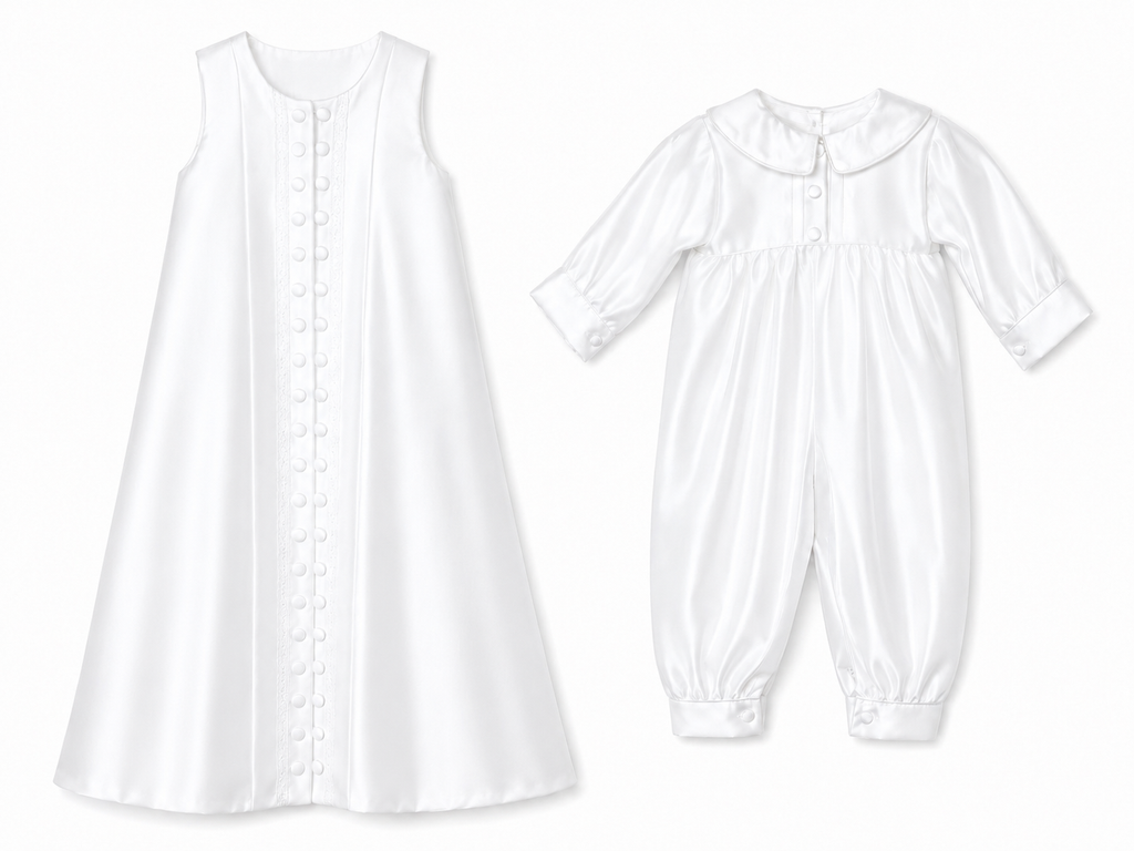 Maximus Romper and Cape Set- Satin L/S
