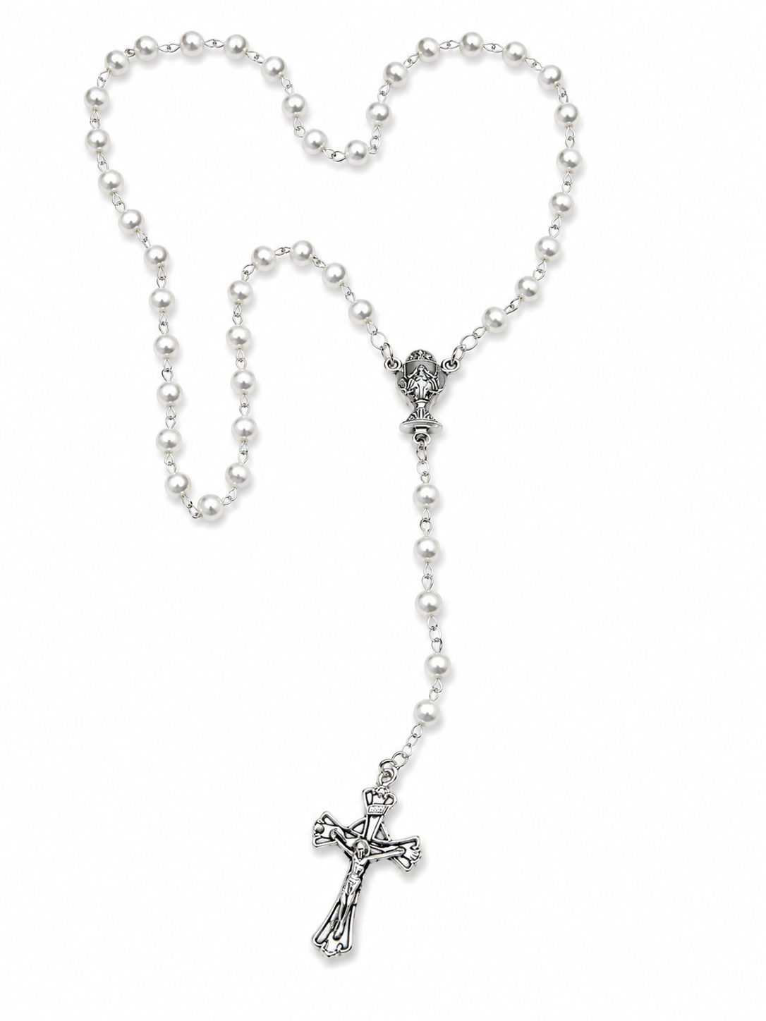 Communion Rosary Beads