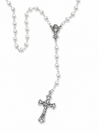 Communion Rosary Beads