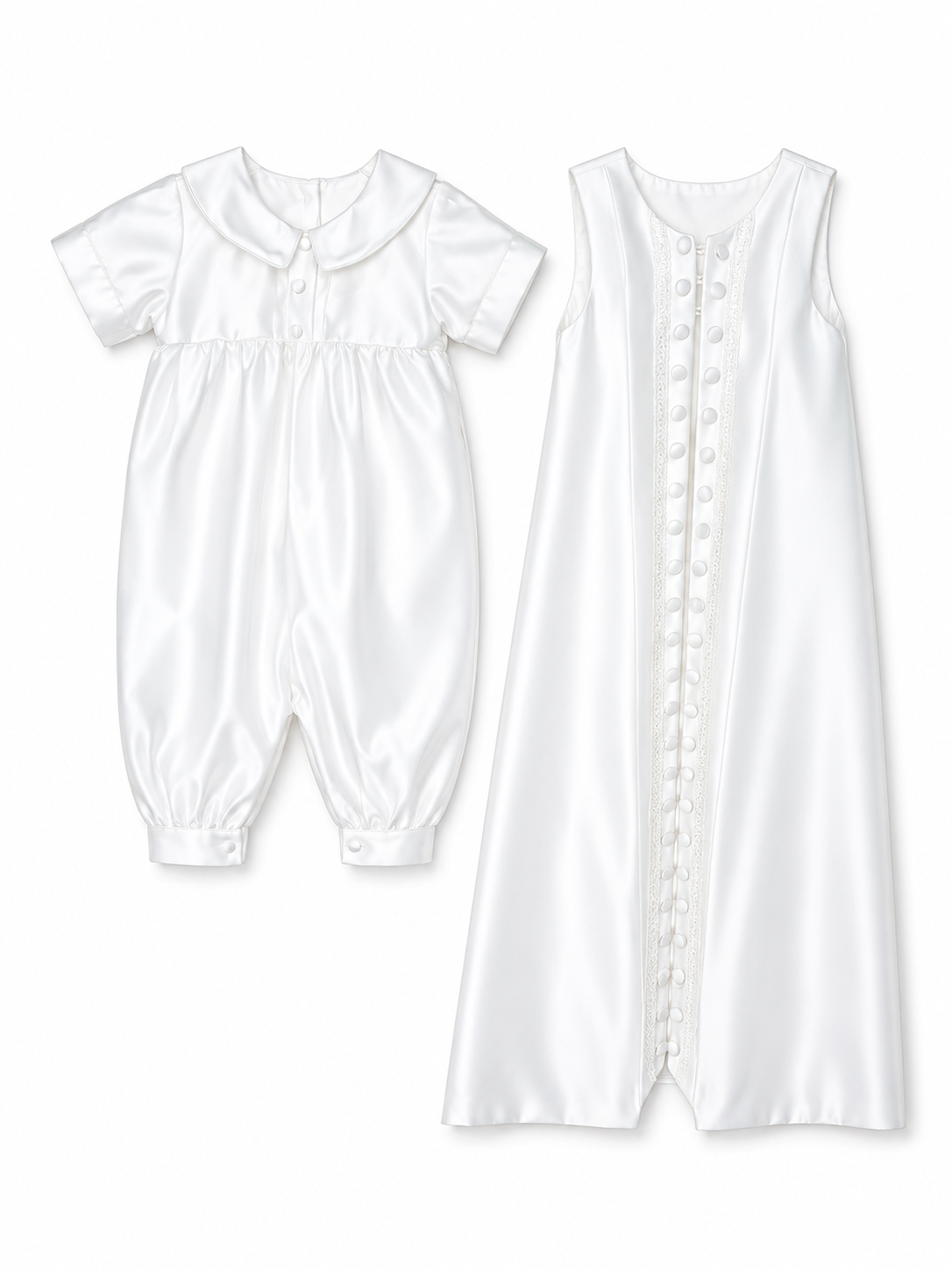 Maximus Romper and Cape Set- Satin S/S