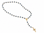 Rosary Beads- Midnight Blue