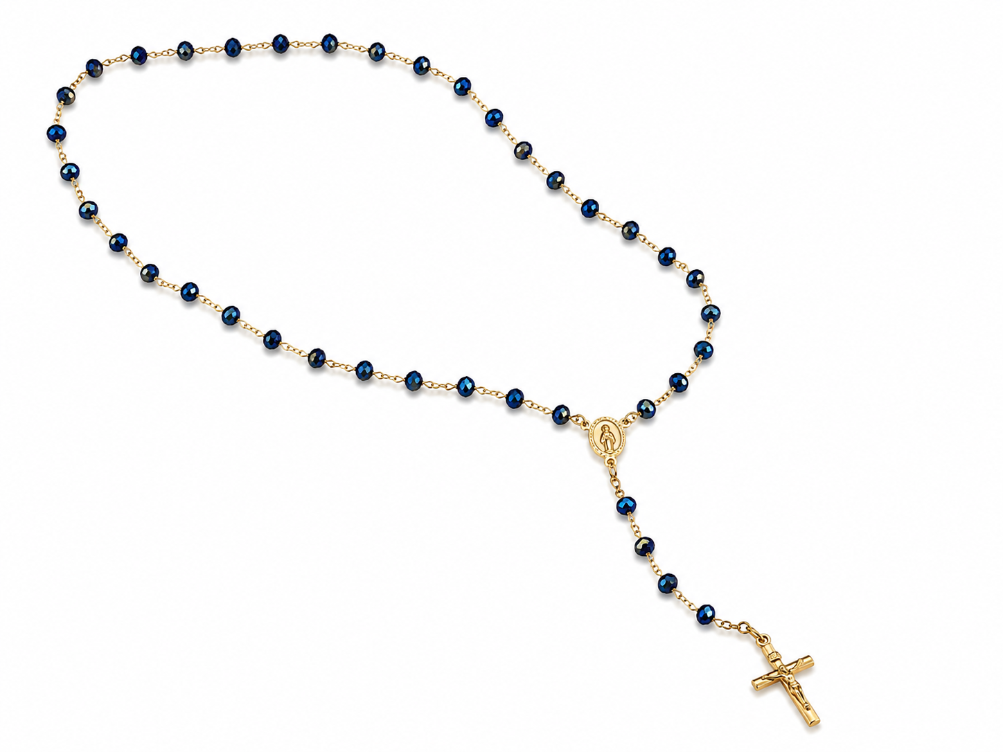 Rosary Beads- Midnight Blue