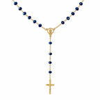 Rosary Beads- Midnight Blue