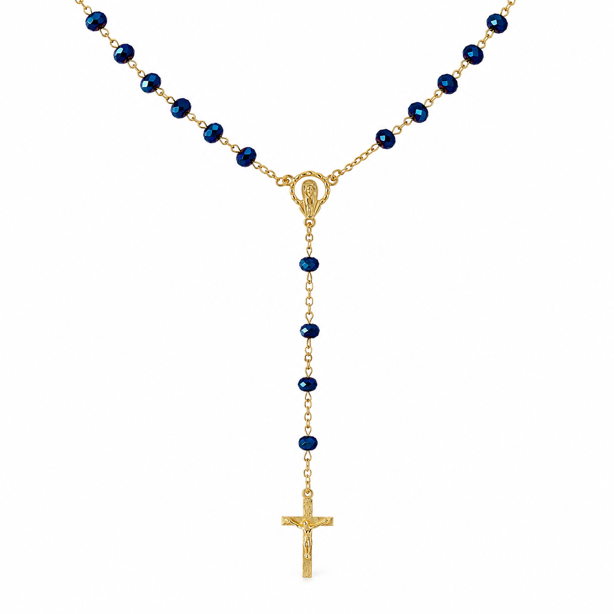 Rosary Beads- Midnight Blue