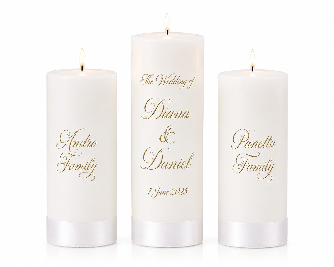 Wedding Trinity Candles
