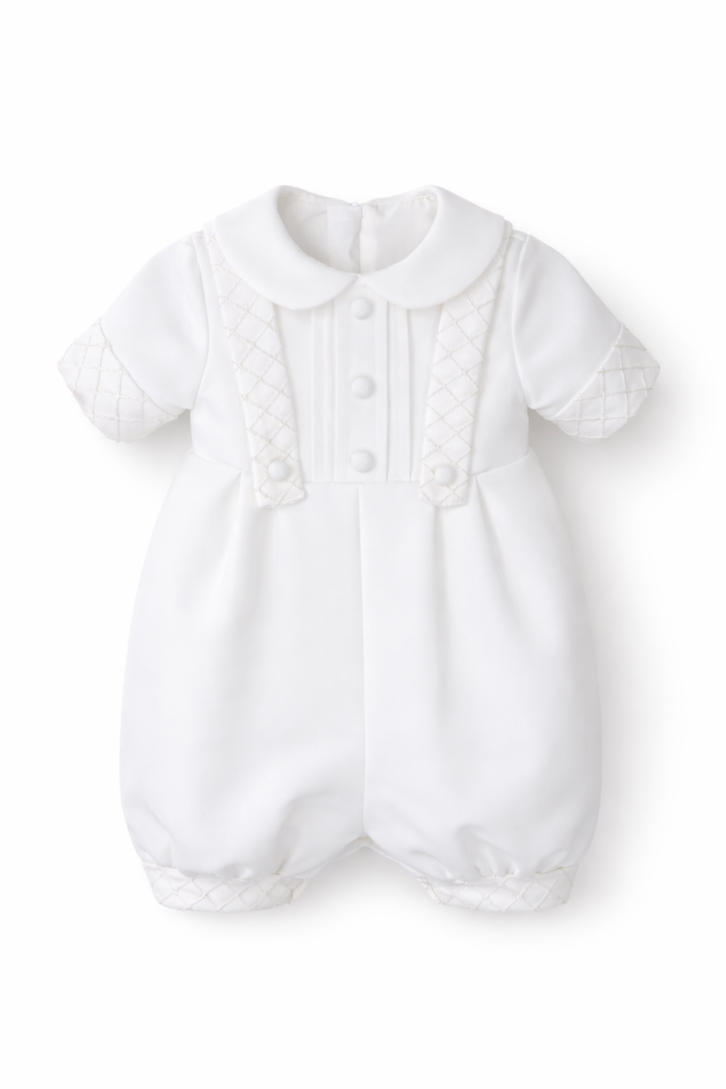 Frederick Baptism Romper- Short