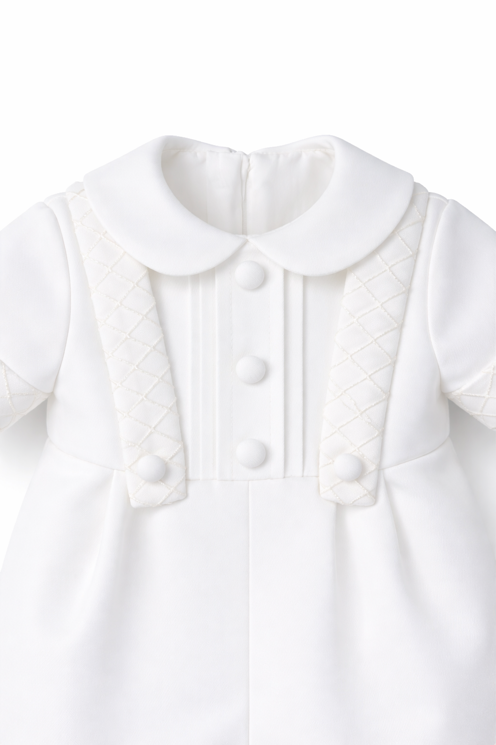 Frederick Baptism Romper- Short