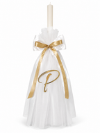 Personalised Orthodox Candle with Tulle