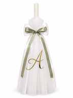 Personalised Orthodox Candle with Tulle