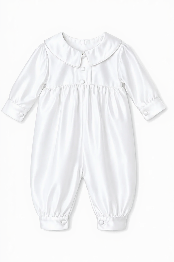 Maximus Romper and Cape Set- Satin L/S