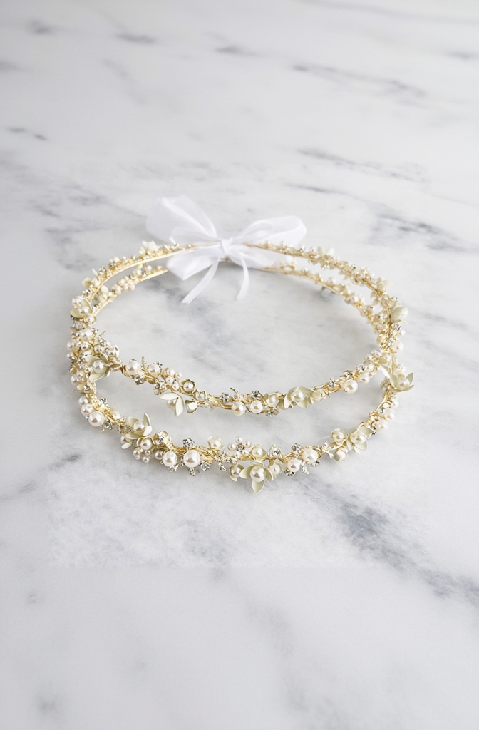 Aphrodite- Gold Stefana Wedding Crowns