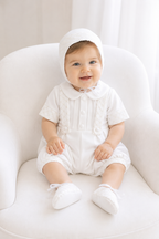 Frederick Baptism Romper- Short