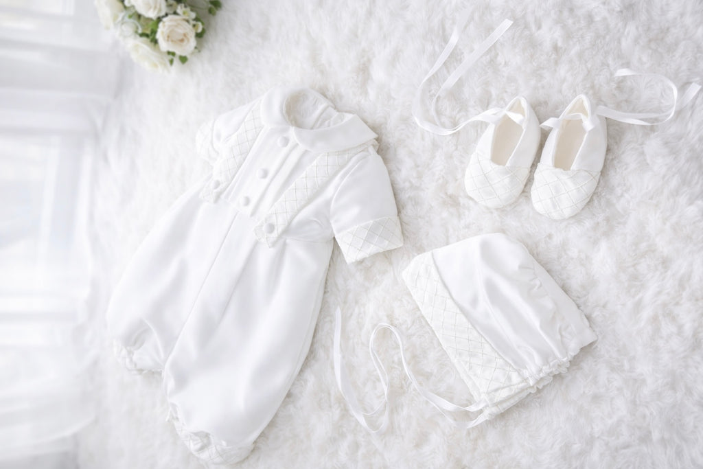 Frederick Baptism Romper- Short
