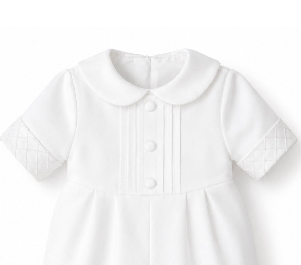 Leonardo Baptism Romper
