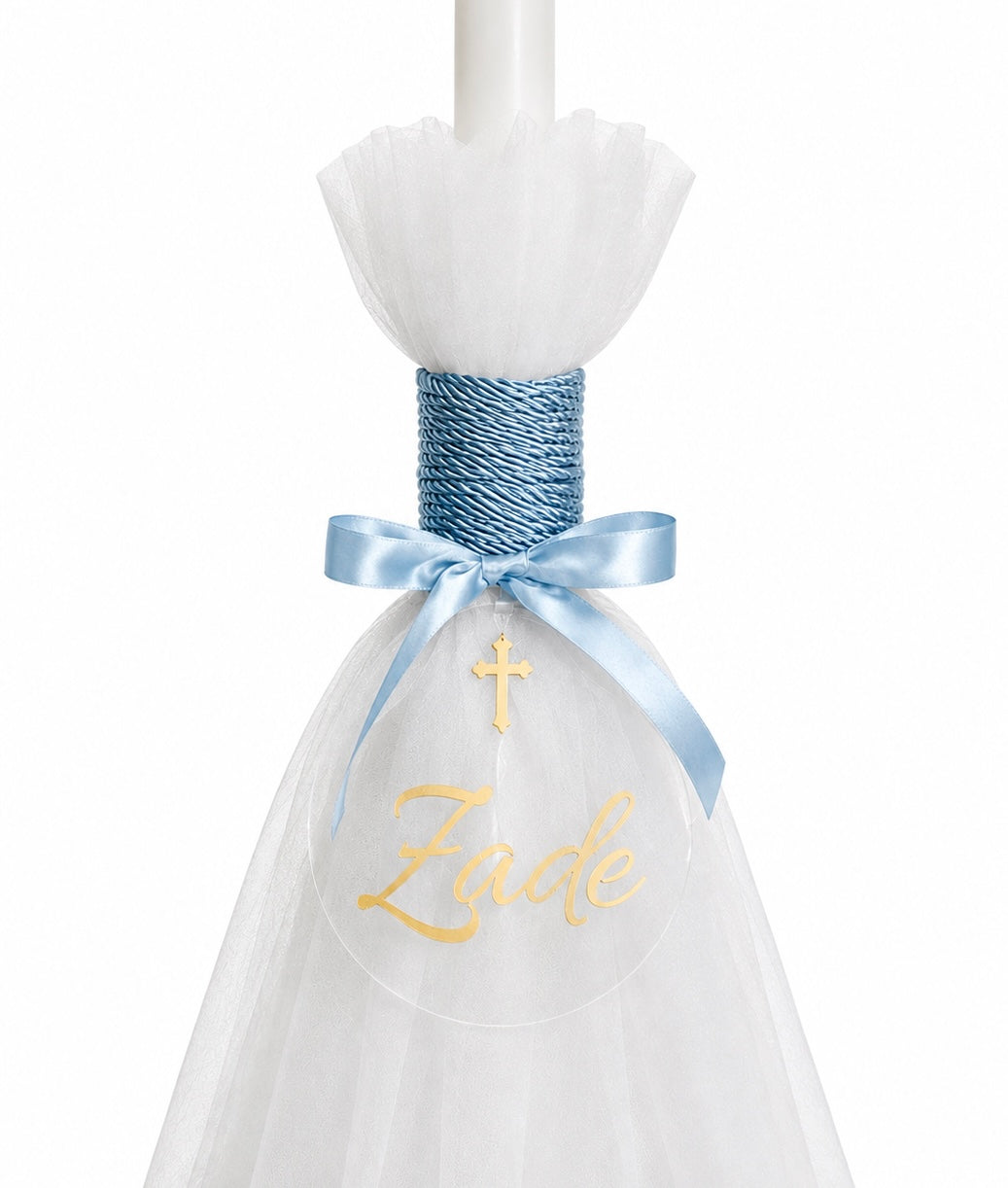 Orthodox Candle With Name Plaque