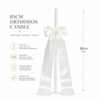 Elegant Orthodox Candle Ivory
