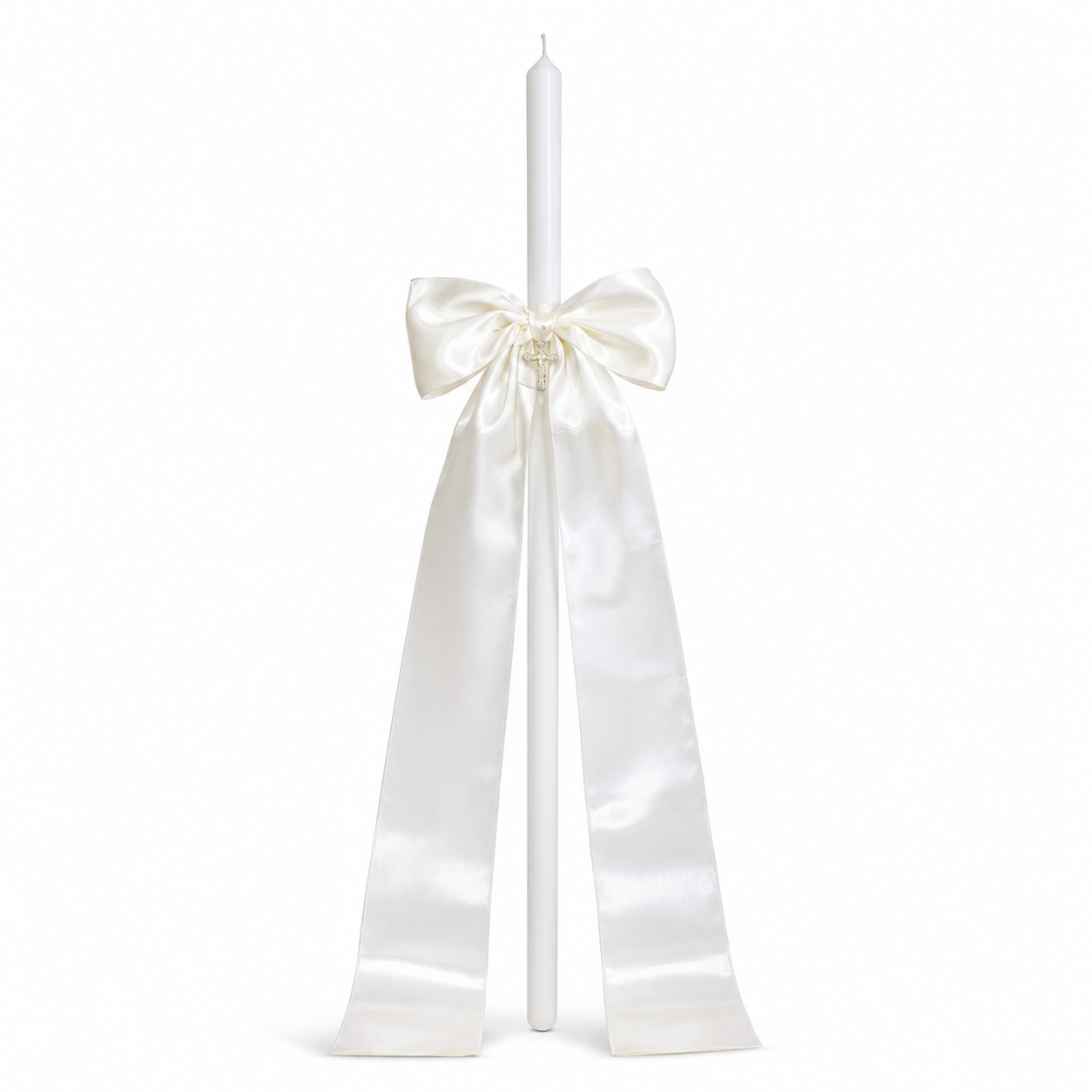 Elegant Orthodox Candle Ivory
