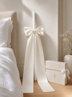 Elegant Orthodox Candle Ivory