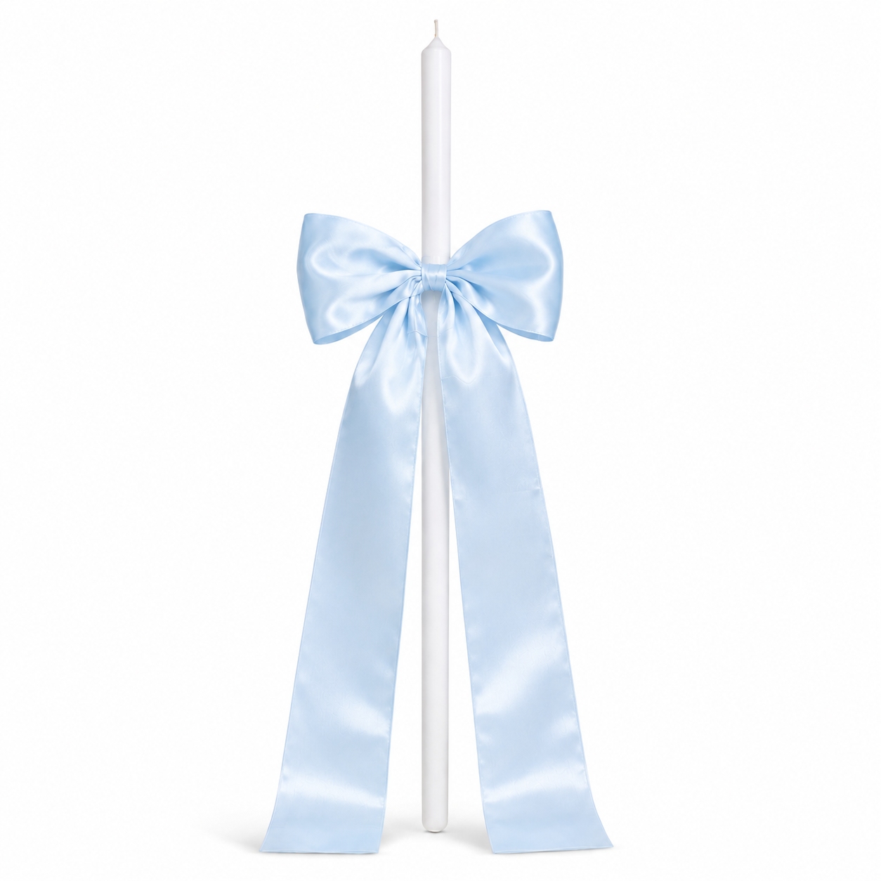 Elegant Orthodox Candle Baby Blue