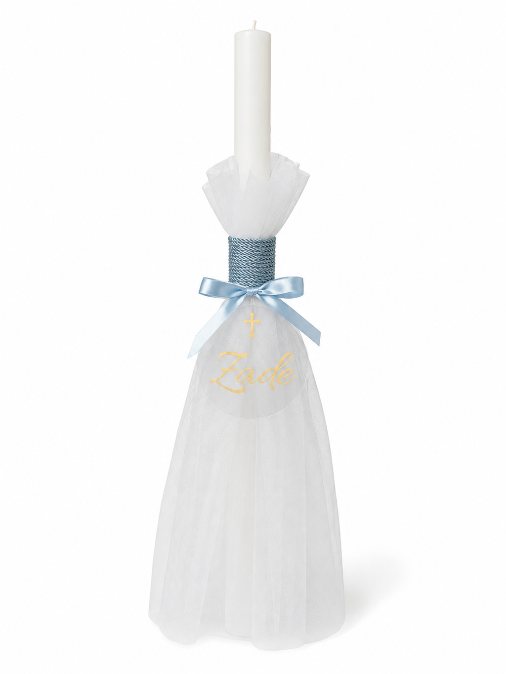 Orthodox Candle With Name Plaque