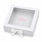 Personalised Christening Box with Clear Window