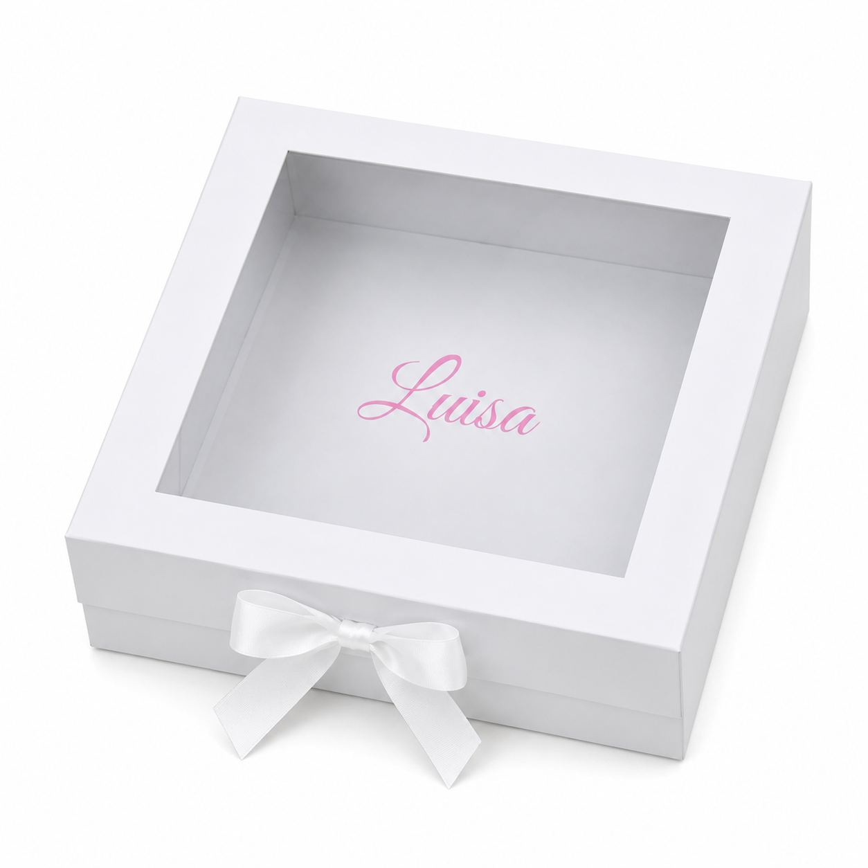 Personalised Christening Box with Clear Window