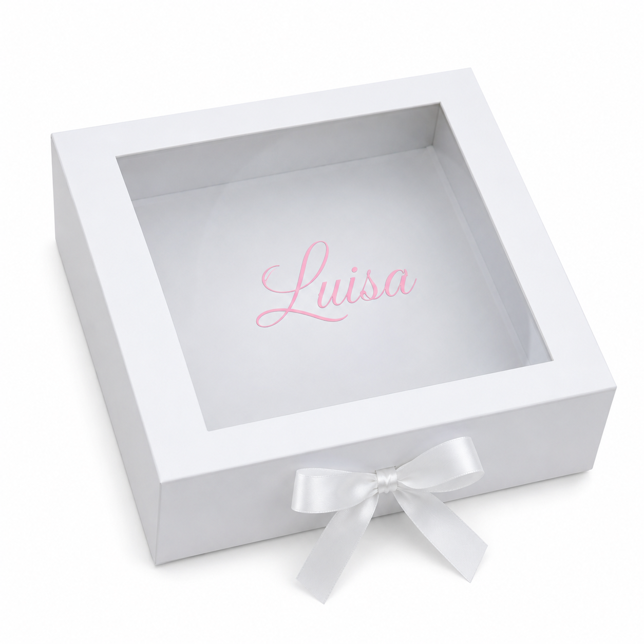 Personalised Christening Box with Clear Window