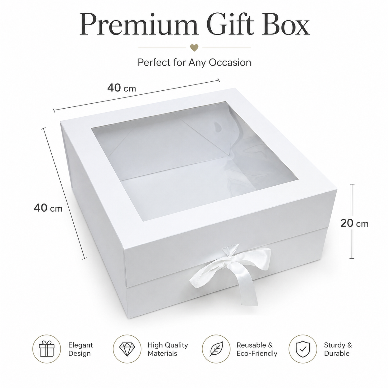 Personalised Christening Box with Clear Window