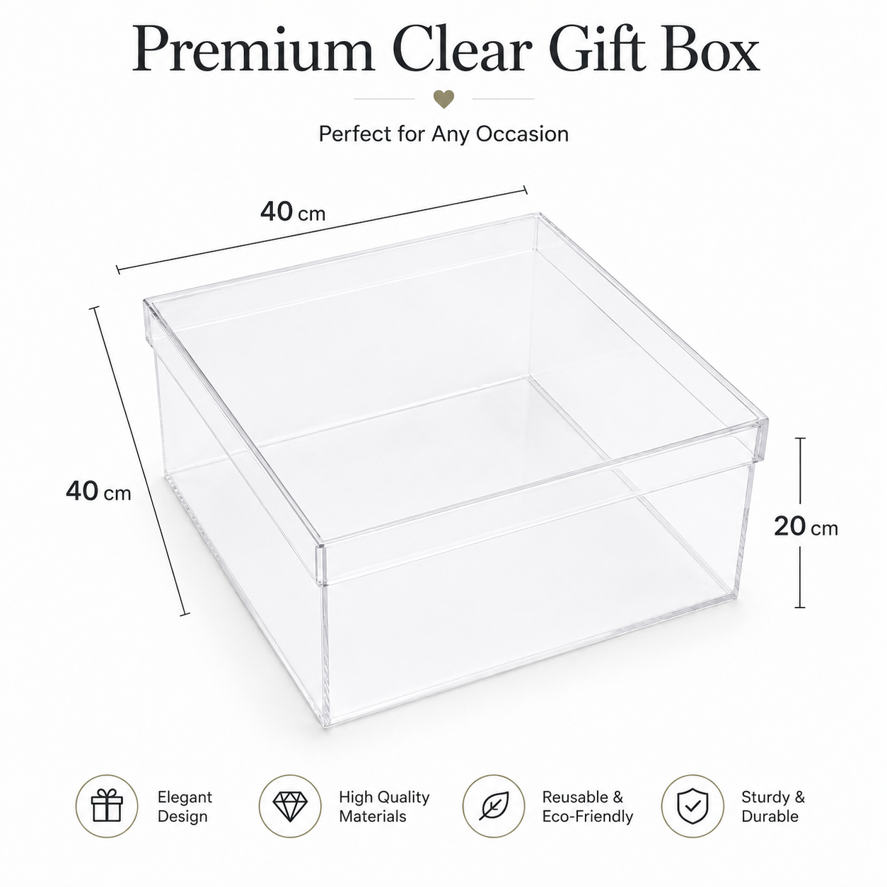 Christening Box Clear
