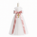 Classic Orthodox Candle with Tulle Rose
