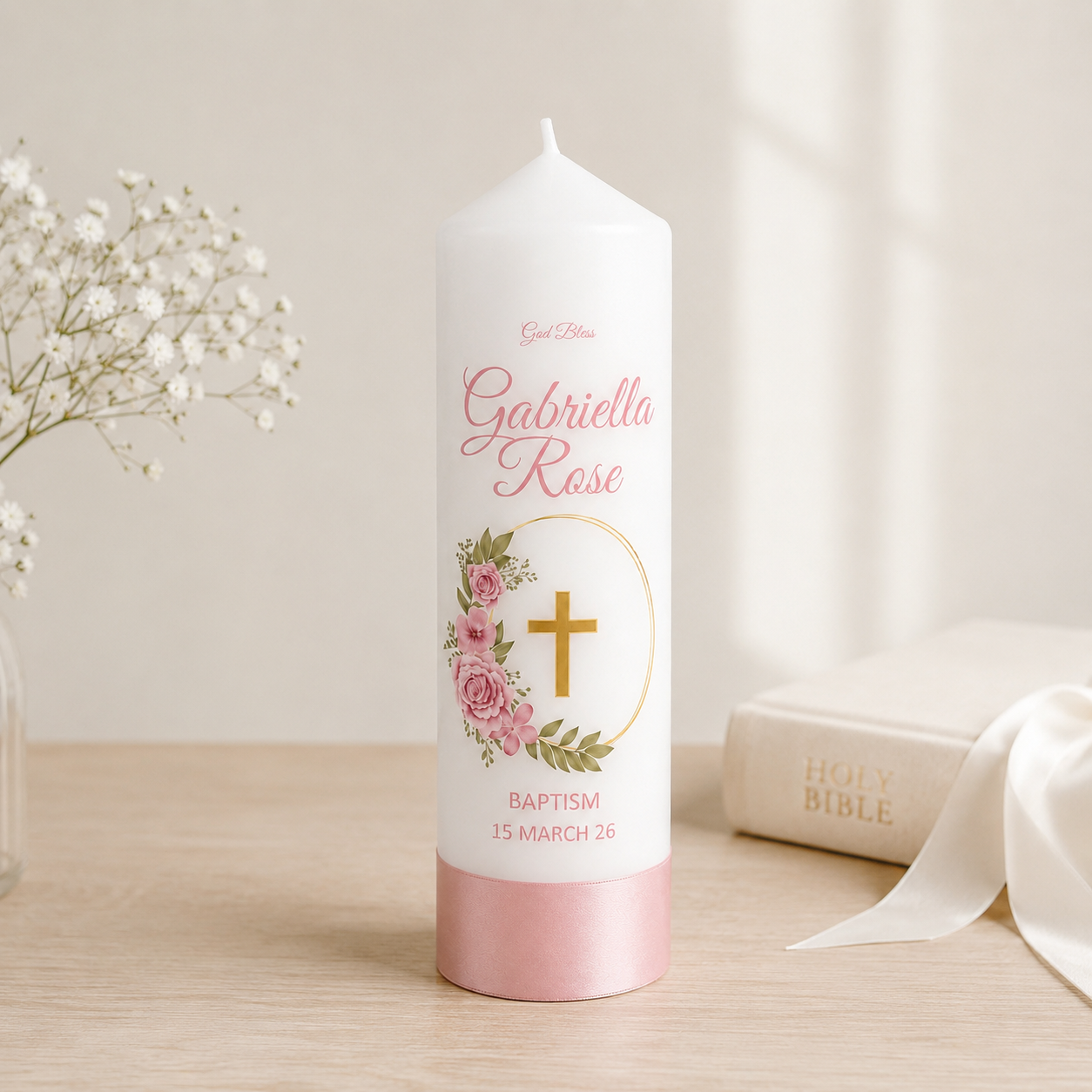 Decorative Candle Rose