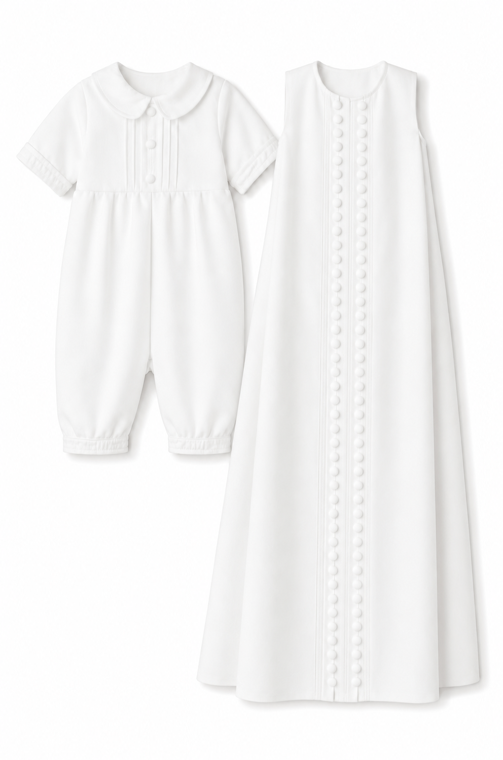 Alexander Baptism Romper and Cape Set