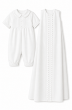 Alexander Baptism Romper and Cape Set