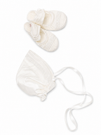 Edward Baptism Romper and Cape Set - Silk S/S