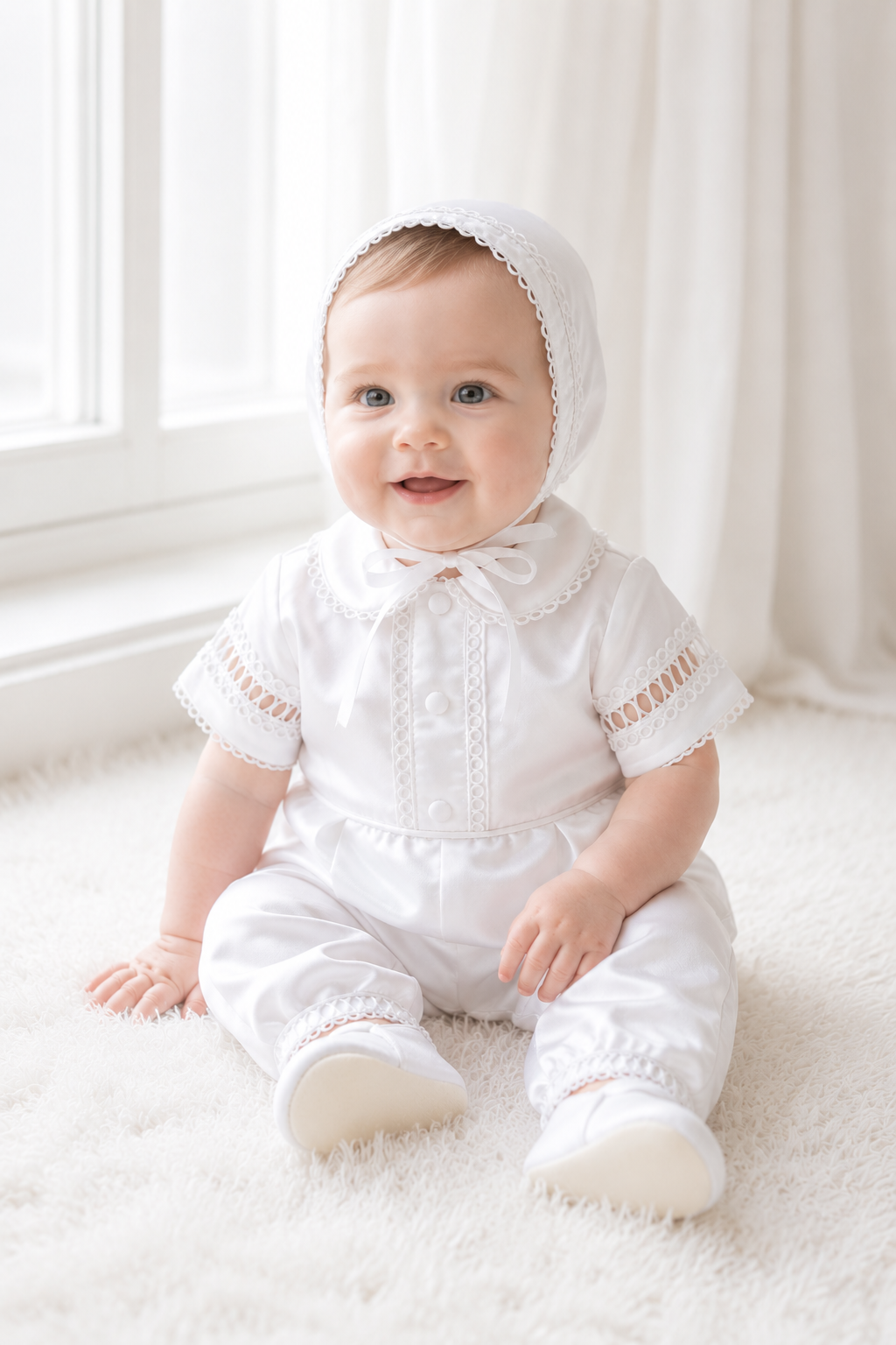 Marcus Baptism Romper