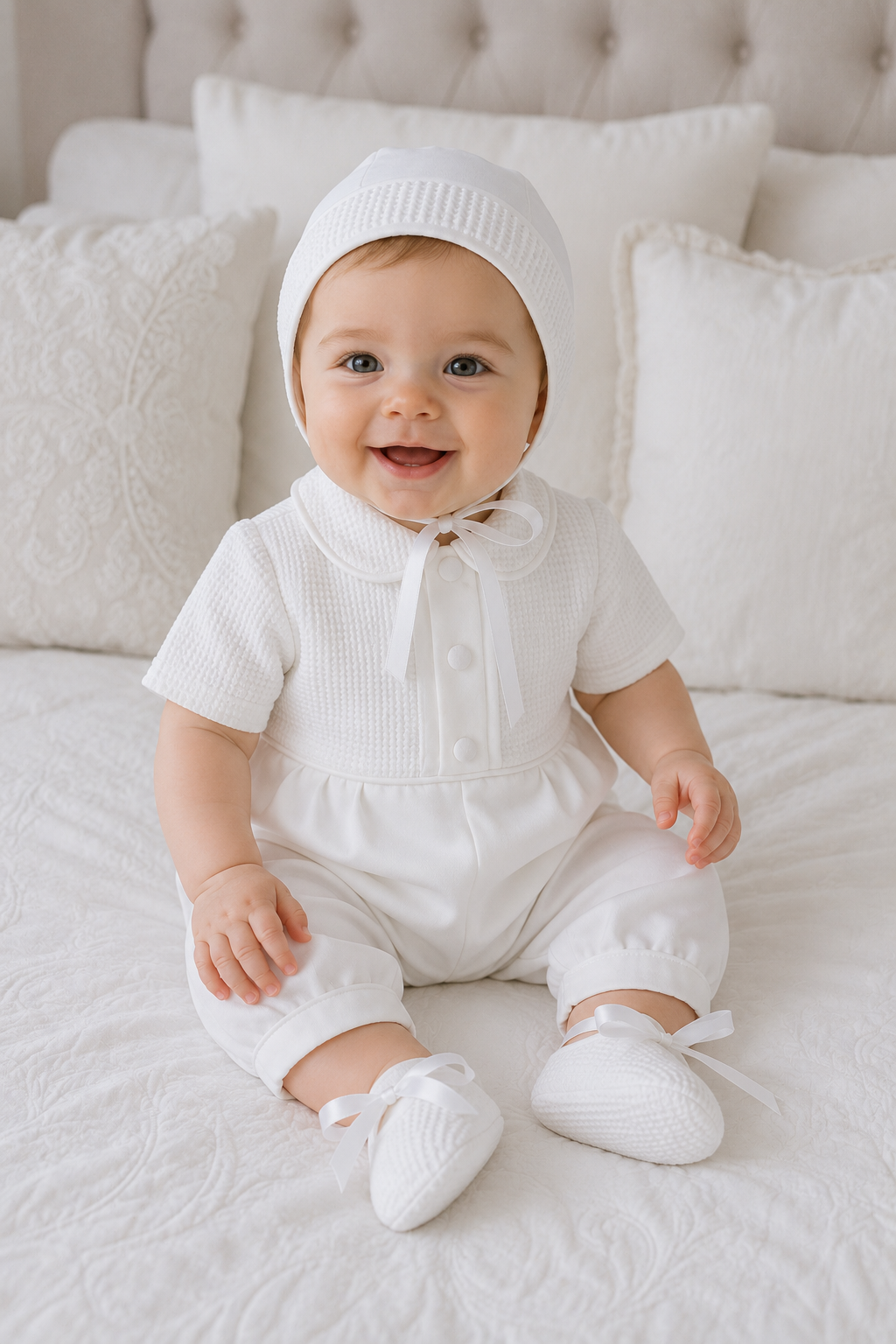 Louis Baptism Romper